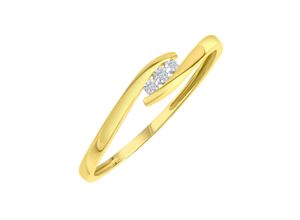 4006046369534 - Goldring FIRETTI Schmuck Geschenk Gold 375 Damenring Goldring Fingerringe Gr 62 001 ct P3 = leicht erkennbare Einschlüsse Gelbgold 375-Diamanten 12 mm gelb (gelbgoldfarben) Damen Fingerringe zu Kleid Shirt Jeans Sneaker Anlass Geburtstag Weihnachten