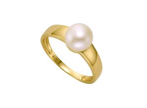 4006046369558 - Fingerring FASCINATION BY ELLEN K Gold 375 Perle weiß 75-8mm Fingerringe Gr 062 (197) Gold gelb (gelb weiß) Damen Fingerringe Handschmuck (Ringe)