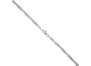 4006046370325 - Collierkettchen VIVANCE 925 - Sterling Silber weiss Singapurkette 45 cm Halsketten Gr 45cm Silber 925 (Sterlingsilber) Länge 45 cm Breite 34 mm weiß Damen Colliers