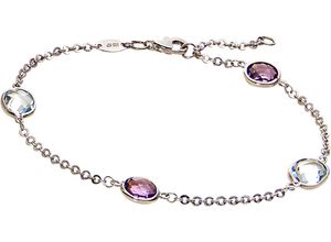 4006046376990 - VANDENBERG Damen Armband 925er Silber mit Amethyst und Blautopas silber