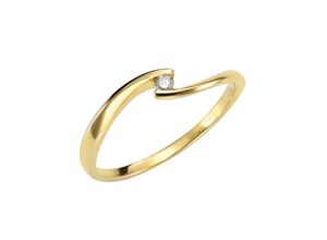 4006046377980 - Fingerring 750 - Gelbgold Brillant Fingerringe Gr 054 (172) 004 ct SI = kleine Einschlüsse Gold gelb (gelb weiß) Damen Fingerringe