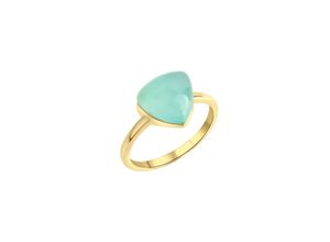 4006046383424 - Jamelli Ring 925 - Sterling Silber Chalcedon grün Glänzend 440ct (Größe 060 (191))