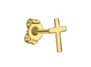 4006046392105 - Single-Ohrstecker FIRETTI Schmuck Geschenk Gold 333 Ohrschmuck einzeln Kreuz Ohrringe Gr Gelbgold 333 gelb (gelbgoldfarben) Damen Ohrstecker