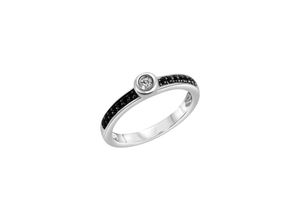 4006046395991 - Silber Ring 925 - Sterling Silber Zirkonia schwarz Glänzend (Größe 058 (185))