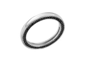 4006046396042 - Silber Ring 925 - Sterling Silber Zirkonia schwarz Glänzend (Größe 056 (178))