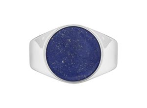 4006046398237 - Fingerring CAÏ 925 Silber rhodiniert Lapislazuli Fingerringe Gr 058 (185) 25 ct Silber 925 (Sterlingsilber) weiß (weiß blau) Herren Fingerringe