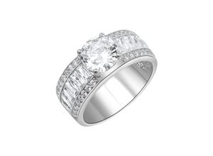 4006046400176 - Zeeme Silber Ring 925 - Sterling Silber rhodiniert Zirkonia