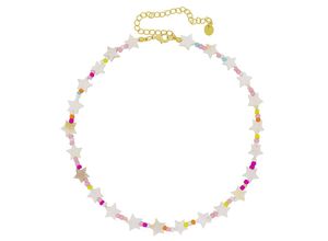 4006046404075 - Fashionbox Kette Messing Glasstein 38 + 10 cm