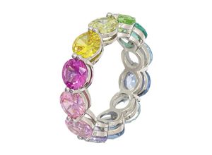 4006046404990 - Fashionbox Ring Messing Zirkonia bunt Diamantiert (Größe 060 (191))