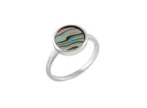 4006046405690 - F Ring 925 - Sterling Silber Abalone bunt Glänzend 119ct (Größe 062 (197))