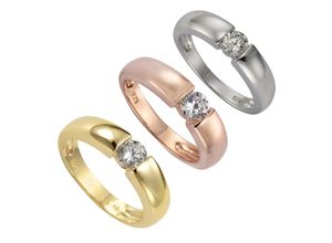 4006046405737 - Zeeme Silber Ring 925 - Sterling Silber Zirkonia weiß Glänzend (Farbe gelb Größe 062 (197))