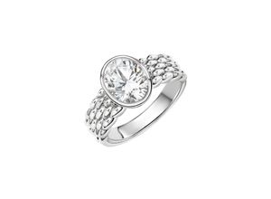 4006046406659 - Zeeme Silber Ring 925 - Sterling Silber rhodiniert Zirkonia