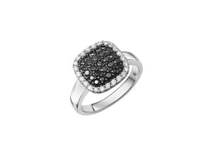 4006046406727 - Fingerring ZEEME 925 - Sterling Silber rhodiniert Zirkonia Fingerringe Gr 054 (172) Silber 925 (Sterlingsilber) weiß (weiß weiß) Damen