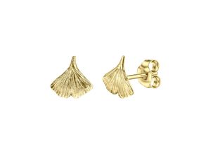 4006046407687 - Paar Ohrstecker VIVANCE Gold 333 Ginko-Motiv Ohrringe Gr ONE-SIZE Gold gelb Damen Ohrstecker