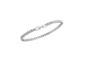 4006046408691 - Armband VIVANCE 925-Sterling Silber rhodiniert Zirkonia Armbänder Gr 18 + 2cm Silber 925 (Sterlingsilber) weiß (weiß weiß) Damen Armbänder Silber