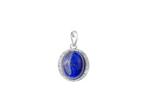 4006046410298 - Ketten-Anhänger VIVANCE 925-Sterling Silber rhodiniert Lapislazuli Schmuckanhänger Gr ONE-SIZE Silber 925 (Sterlingsilber) 12 g weiß (weiß blau) Damen Anhänger