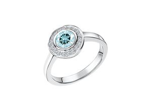 4006046410342 - V Ring 925 - Sterling Silber Blautopas beh hellblau Glänzend (Größe 056 (178))