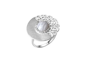 4006046410380 - Fingerring VIVANCE 925 - Sterling Silber rhodiniert Fingerringe Gr 052 (166) Silber 925 (Sterlingsilber) weiß (weiß hellblau) Damen Fingerringe