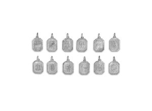 4006046411134 - Ketten-Anhänger VIVANCE 925 - Sterling Silber rhodiniert Schmuckanhänger Gr ONE-SIZE Silber 925 (Sterlingsilber) 12 g weiß Damen Anhänger