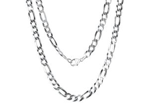 4006046412711 - Collierkettchen VIVANCE 925 - Sterling Silber weiß Figarokette 55 cm Halsketten Gr 55cm Silber 925 (Sterlingsilber) Länge 55 cm Breite 80 mm weiß Damen Colliers