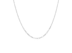 4006046412766 - Collierkettchen VIVANCE 925 - Sterling Silber weiß Figarokette 31 38 cm Halsketten Gr 38cm Silber 925 (Sterlingsilber) Länge 38 cm Breite 22 mm weiß Damen Colliers