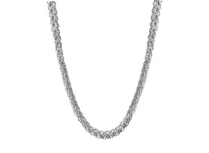 4006046413725 - Collierkettchen VIVANCE 925 - Sterling Silber rhodiniert Kugelkette Halsketten Gr 46cm Silber 925 (Sterlingsilber) Länge 46 cm Breite 60 mm weiß Damen Colliers