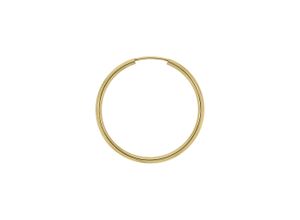 4006046414135 - Paar Creolen VIVANCE 585 - Gelbgold glanz 30mm Ohrringe Gr ONE-SIZE Gold gelb Damen Creolen