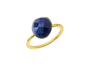 4006046415576 - Silber Ring 925 Silber vergoldet Lapislazuli 925 - Sterling Silber Lapislazuli blau Glänzend (Größe 054 (172))