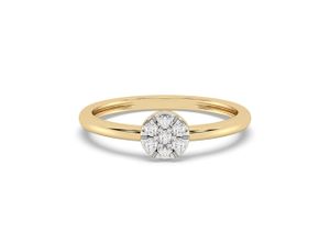 4006046416702 - Fingerring DIAM ADDICT 585 Gelbgold mit im Labor gezüchteten Diamanten Fingerringe Gr 054 (172) 015 ct SI = kleine Einschlüsse Gold gelb (gelb weiß) Damen