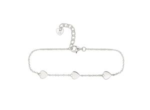 4006046418089 - cai Armband 925 Sterling Silber rhodiniert Herz 925 - Sterling Silber ohne Stein 16+3cm rhodiniert