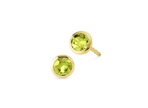 4006046419598 - Paar Ohrstecker 585 - Gelbgold Peridot Ohrringe Gr ONE-SIZE Gold gelb (gelb grün) Damen Ohrstecker