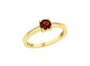 4006046420372 - Fingerring FIRETTI Schmuck Geschenk Silber 925 Damenring Verlobungsring Solitär Fingerringe Gr 52 Silber 925 (Sterlingsilber) 2 mm goldfarben (gelbgoldfarben rot rot) Damen Fingerringe mit Granat