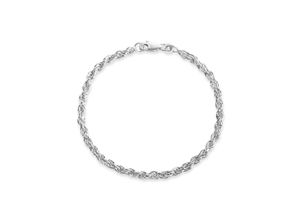 4006046420709 - Armband FIRETTI Schmuck Geschenk Silber 925 Armschmuck Armkette Kordelkette Armbänder Gr 19 Silber 925 (Sterlingsilber) silberfarben Damen Armbänder Silber Made in Germany