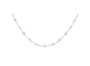 4006046421560 - cai Halskette Choker 925 Silber rhodiniert mit Zirkonia 925 - Sterling Silber 32+5cm Glänzend