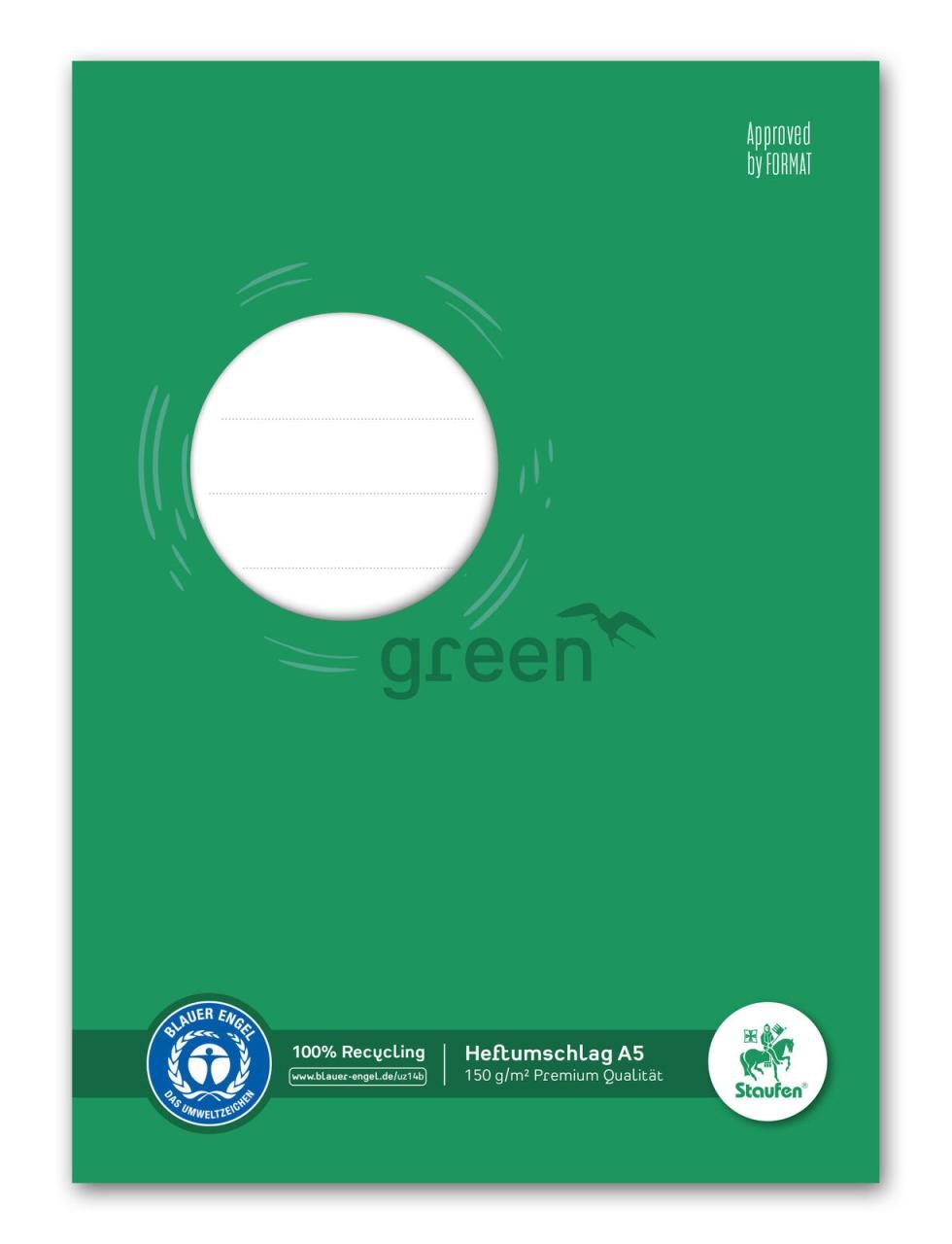 4006050077913 - Heftumschläge green grün Papier DIN A5 4006050077913 7