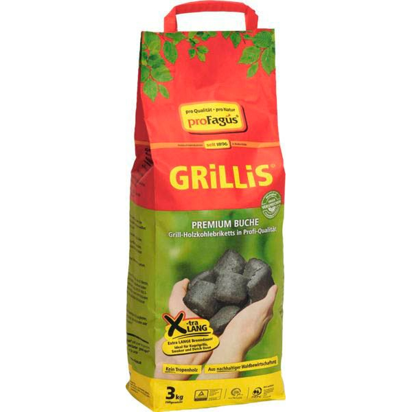 4006131202036 - Holzkohle GRILLIS 4006131202036 proOfficeOfficeOffice-bau-tecnappeFagus 3 Kilogramm