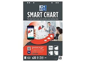 4006140028504 - OXFORD Flipchart-Papier Smart Chart Euro 90 g m2 Blanko 65 x 98 cm 3 Stück à 20 Blatt