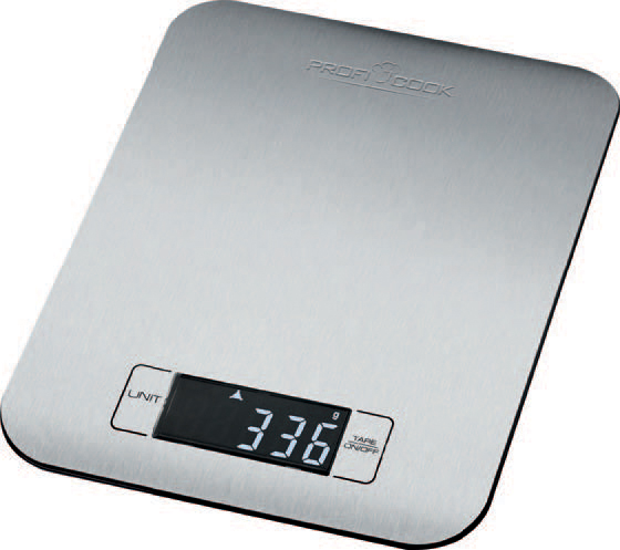 4006160106114 - Proficook - Profi Cook pc-kw 1061 Küchenwaage digital Wägebereich (max)=5 kg Edelstahl Schwarz