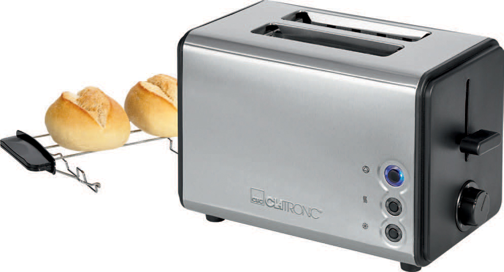 4006160637182 - 2-Scheiben Toaster TA 3620 schwarz   edelstahl