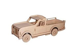 4006166016776 - Holzbausatz Lastwagen groß beige