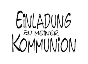 4006166207341 - Motivstempel Einladung zu meiner Kommunion 50 x 70 cm