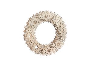 4006166231049 - Holzbausatz Holzornamentkranz Sterne beige