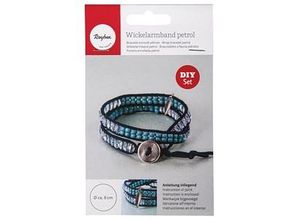 4006166292309 - Schmuck-Basteln-Set Wickelarmband blau petrol