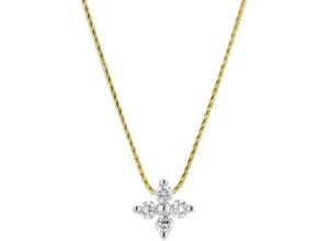 4006175450141 - MONCARA Damen Kette mit Anhänger 585er Gelbgold 4 Diamanten zus ca 020 Karat gold