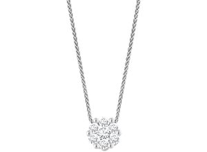 4006175450530 - MONCARA Damen Kette mit Anhänger 585er Weißgold 7 Diamanten zus ca 040 Karat silber