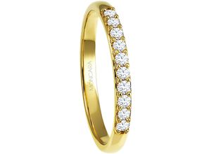 4006175462137 - MONCARA Damen Ring 375er Gelbgold mit 10 Diamanten zus ca 020 Karat gold