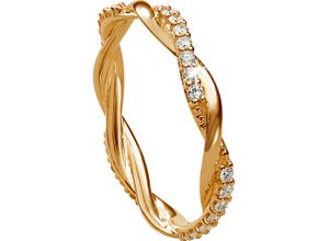 4006175496521 - VANDENBERG Damen Ring 375er Gelbgold mit 17 Diamanten zus ca 015 Karat gold 54