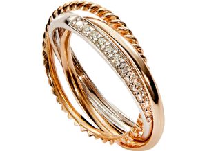 4006175497085 - VANDENBERG Damen Ring 375er Gelb- Weißgold mit 12 Diamanten zus ca 015 Karat gold 52