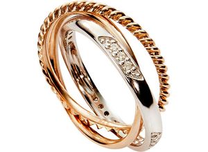 4006175497184 - VANDENBERG Damen Ring 375er Gelb- Weißgold mit 12 Diamanten zus ca 015 Karat gold 60