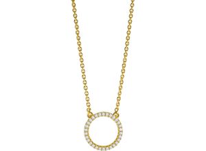 4006175640016 - MONCARA Damen Kette mit Anhänger 375er Gelbgold 30 Diamanten zus ca 010 Karat gold